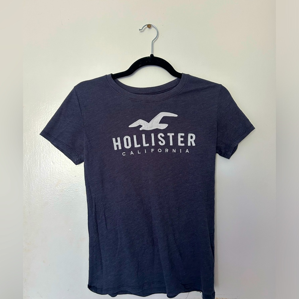 Hollister XS T-shirt navy blue